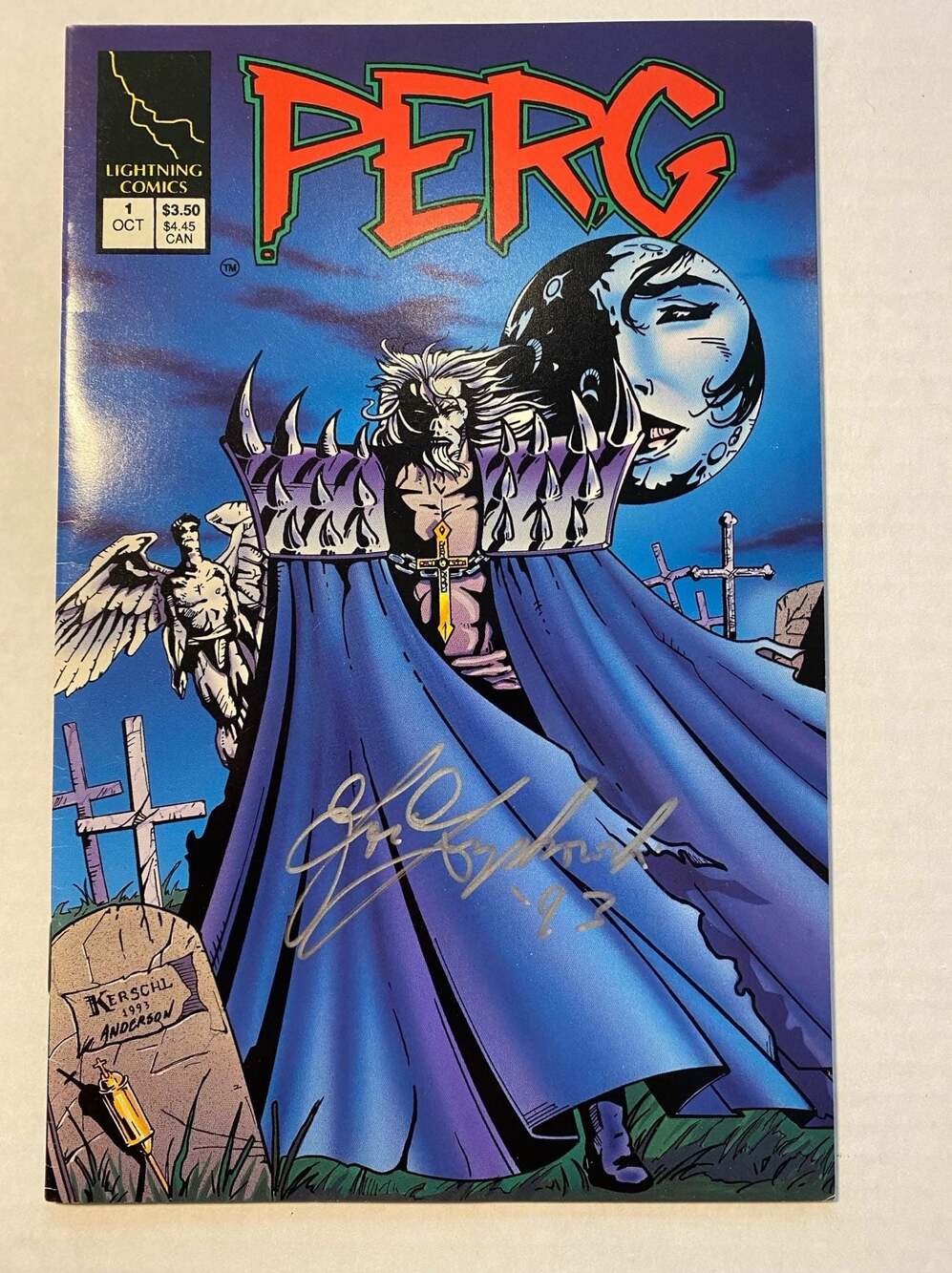 PERG #1 - Signed - Glow-in-the-dark back cover - High grade!